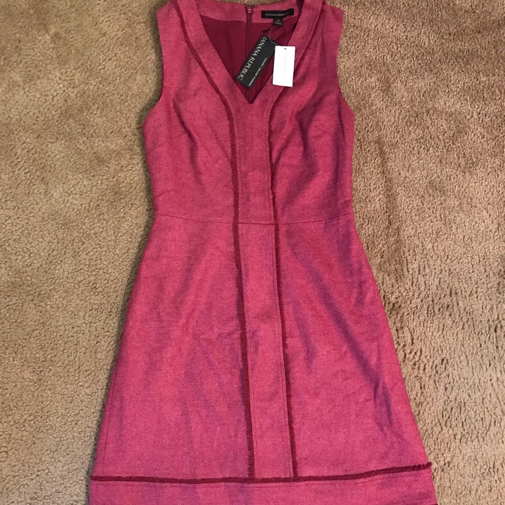 Banana Republic Wool Red Dress